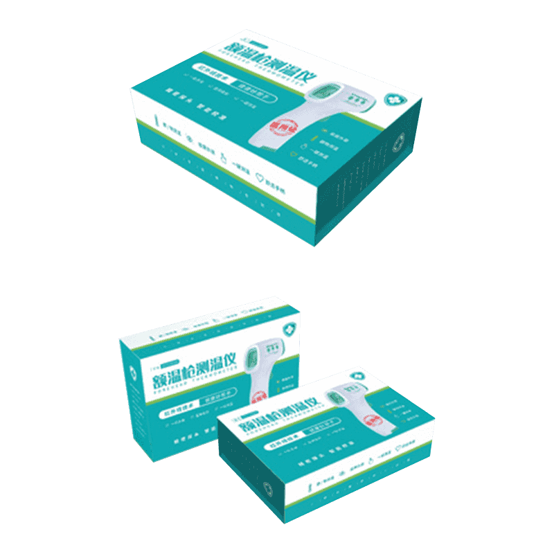 Gegolfde temperatuurpistoolverpakkingsdozen