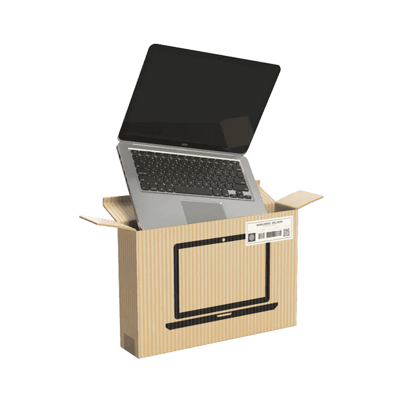 Gegolfde laptopverpakkingsdozen