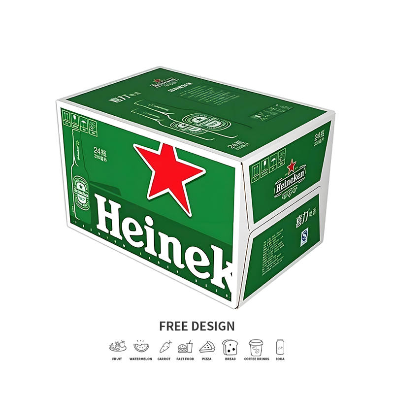 Gegolfde alcoholverpakkingsdozen