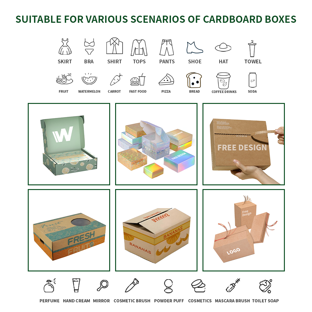 Golfkartonnen fruitverpakkingsdozen