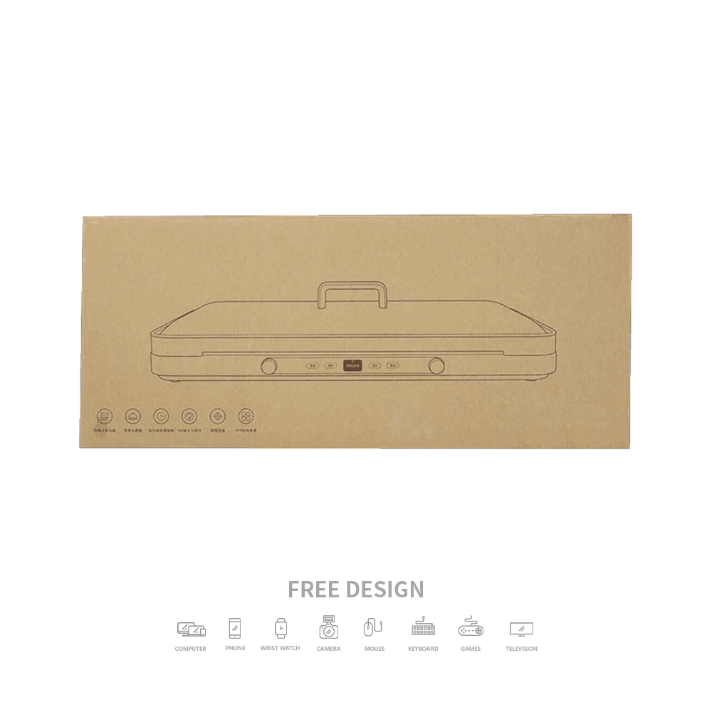 Golfkartonnen verpakkingsdozen voor microgolfovens